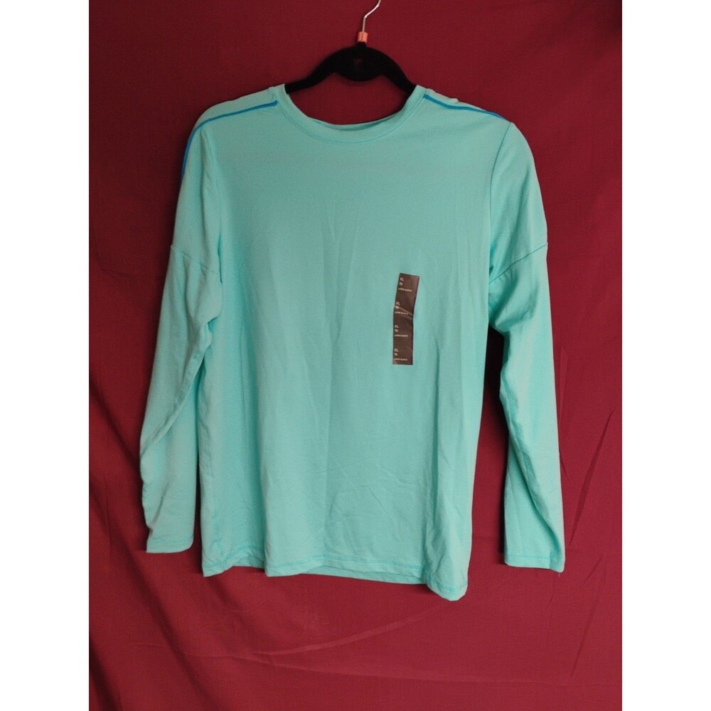 All in Motion XL (16) Long Sleeve Soft Stretch Light Blue Tee
